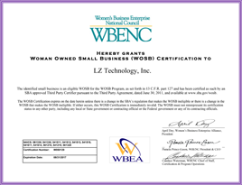 LZT WBENC Certification